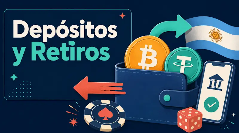 Depósitos y retiros en casinos con criptomonedas